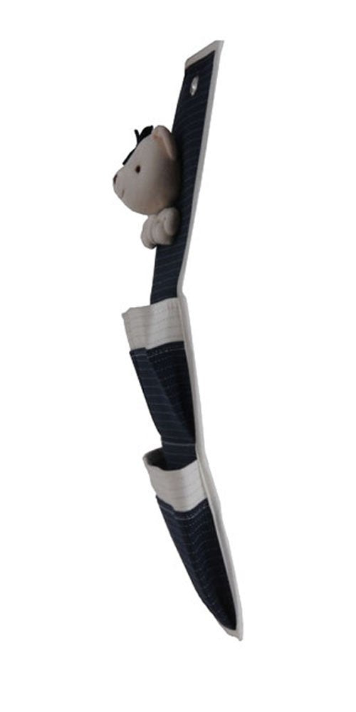 Anne Home Bear 3-Pocket Wall Hanger-Set of 2 Children Storage, One Size, Multicolor