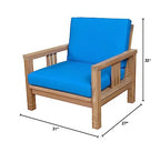 Anderson Teak Patio Lawn Garden Furniture SouthBay Deep Seating Armchair