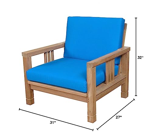 Anderson Teak Patio Lawn Garden Furniture SouthBay Deep Seating Armchair