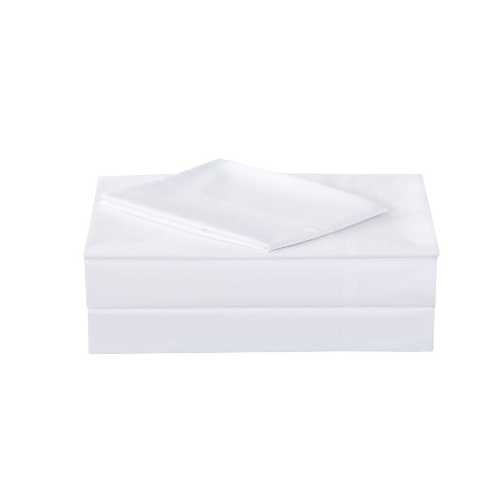 Elinen Queen Size Percale Bed Sheets, 200 Thread Count Cotton Polyester Blend Sheet Set,Wrinkle Free,Breathable,Crisp Refreshing