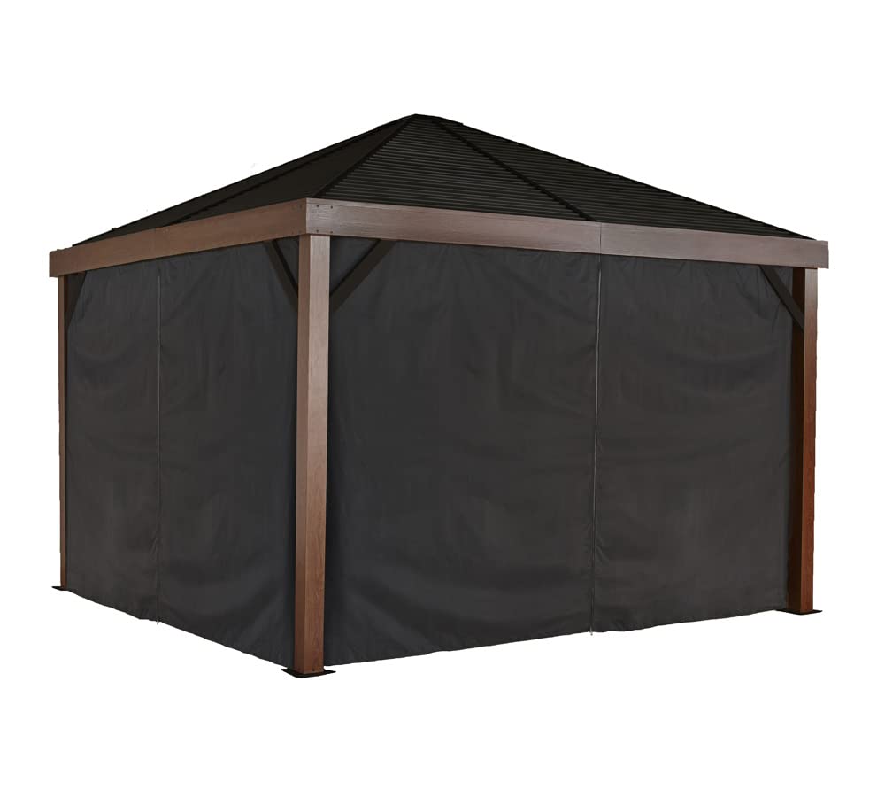 Sojag 135-9163360 South Beach Outdoor Gazebo, Black