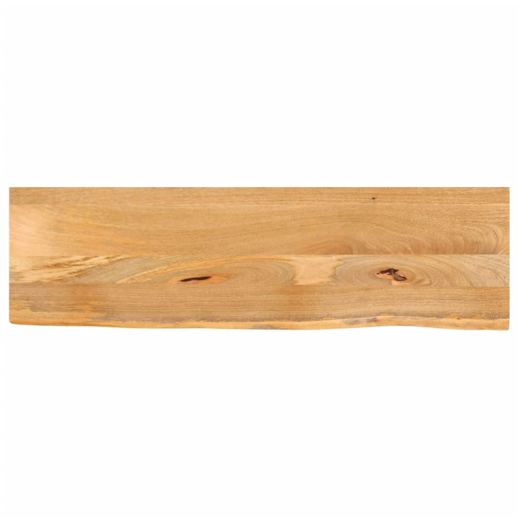vidaXL Table Top Live Edge 47.2inchx7.9inchx1inch Solid Wood Mango