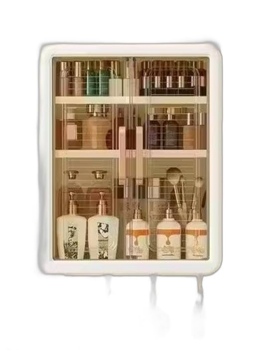 Cabinet For Bathroom Organizers And Storage Organizers,Make Up Organize,Bathroom Shelf,With Magnetic Door,Wall Mount|AuraP1022