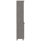 vidaXL Light Gray Highboard with Solid Pine Wood and MDF Frame - High Storage Capacity, Sturdy and Stylish Design, Ideal for Various Interiors