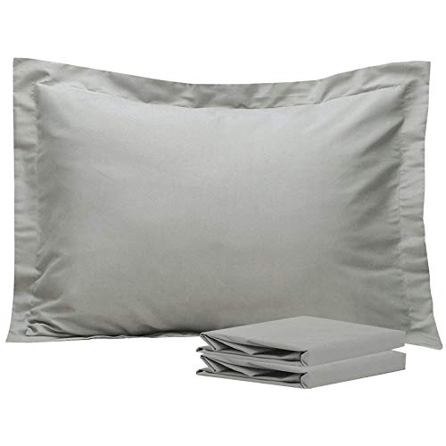 Ntbay 100% Brushed Microfiber Standard Pillow Shams Set Of 2, Super Soft And Cozy, Wrinkle, Fade, Stain Resistant 20X26 Inches O