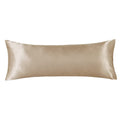 Lcbd Satin Body Pillow Case For Hair And Skin, Taupe Silk Satin Body Pillow Case Cover, 20X54 Body Cooling Pillow Cover With Env