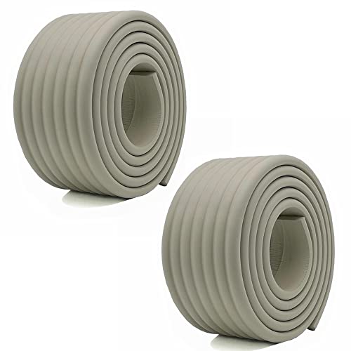 M2Cbridge Multifunctional Edge And Corner Guard Coverage Baby Safety Bumper Diy 65 Ft (Grey (65Ft X 2))