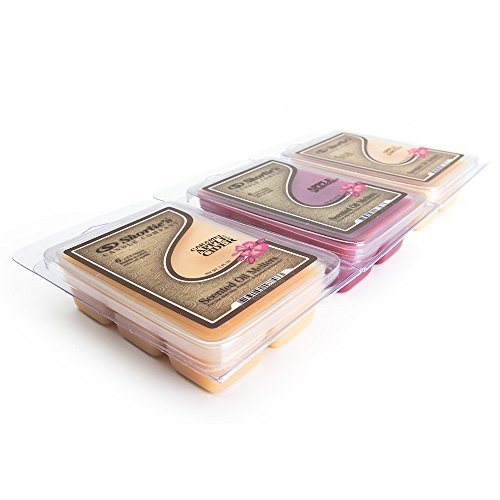 Floral Wax Melts Variety Pack - Rose Petals, Jasmine, Gardenia - Formula 117 - 3 Highly Scented 3 Oz. Bars - Made With Essential