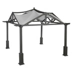 Garden Winds Replacement Canopy Top Cover For Garden Treasures 10X10 Gazebo - Riplock 350 - Slate Gray