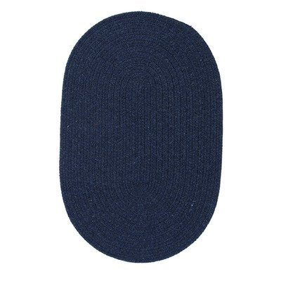 Solid Wool Blend Blue Moon Rug Rug Size: Round 11'