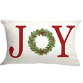 Gtext Joy With Wreath Throw Pillow Cover Farmhouse Christmas Decor Cuhion Cover Buffalo Check Trees Pillow Cover Farm Decor 20X1