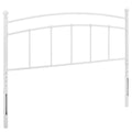 Modway Abigail Modern Farmhouse Metal Full Headboard in White