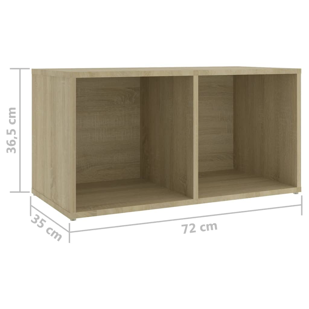 vidaXL TV Stand Set with Ample Storage Space – Modern Designed, Sonoma Oak Engineered Wood, Versatile Units Placement, Easy to Clean