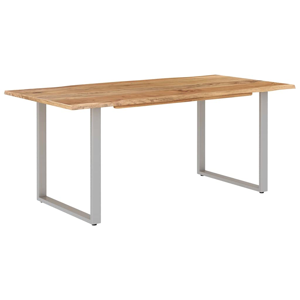 vidaXL Dining Table, Kitchen Table for Breakfast Dinner, Dining Room Table, Dining Furniture, Table de Cuisine, Scandinavian, Solid Acacia Wood