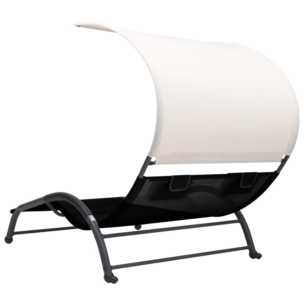 Dual Sun Lounger with Canopy - Thumbnail 2