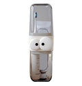 Hrewolz Portable Toothbrush Toothpaste Holder Case Travel Bathroom Storage Organizer with Dustproof Cover for Home Office Outdoo