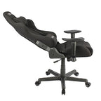 Techni Sport High Back Racing Chair with Foam Seat and Padded Arms, Reclining Gaming Chair with Height and Tilt Adjustment, Black