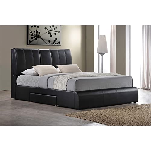 Acme Kofi King Bed with Storage in Black