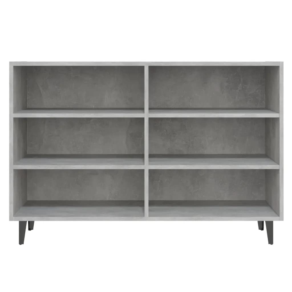 vidaXL Sideboard Concrete Gray 40.7&quot;x13.8&quot;x27.6&quot; Chipboard