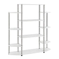 Convenience Concepts Designs2Go No Tools Wall Unit Bookshelf Contemporary Storage Display, 10 Spacious Shelves for Modern Living
