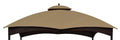 ALISUN Replacement Canopy Top for Lowe's 10' x 12' Gazebo #TPGAZ17-002C (Golden Brown Canopy Top Only)