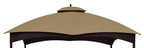 ALISUN Replacement Canopy Top for Lowe's 10' x 12' Gazebo #TPGAZ17-002C (Golden Brown Canopy Top Only)