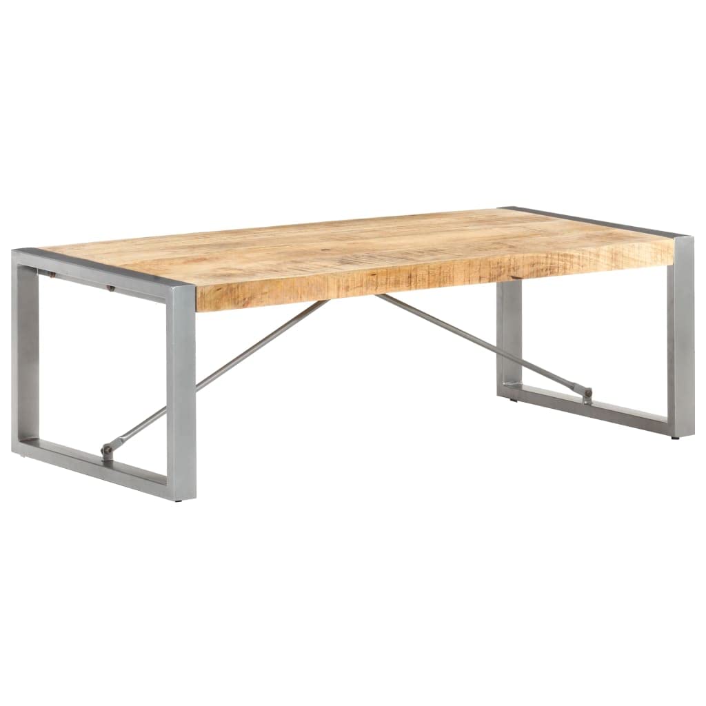 vidaXL Industrial Style Coffee Table Made from Strong Rough Mango Wood 47.2&quot;x23.6&quot;x15.7&quot;, Unique, Versatile - Ideal for Living Rooms