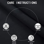 Lemomo 100% Blackout Curtains 52 X 72 Inch/Black Curtains 2 Panels With Black Lining Room Darkening Thermal Insulated Bedroom Cu