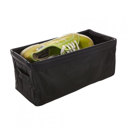 Now & Zen Drawer Shoe Organiser In Black, Metal