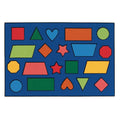 Carpets for Kids KID$Value Rugs Collection 48.76 Color Shapes 4ft x 6ft Rectangle Blue