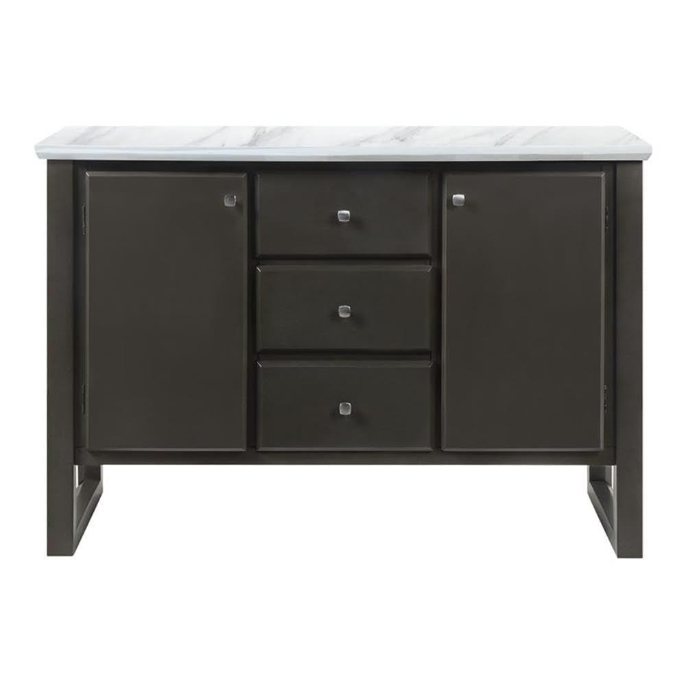 Acme Madan Server in Gray Oak Finish