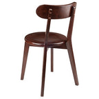 Ergode Renaissance 2-Piece Chair Set | Carved Keyhole Backs | Solid Wood | Walnut Finish | Comfortable Contoured Seats | Dining or Occasional Use | Assembly Required (94209-VV)