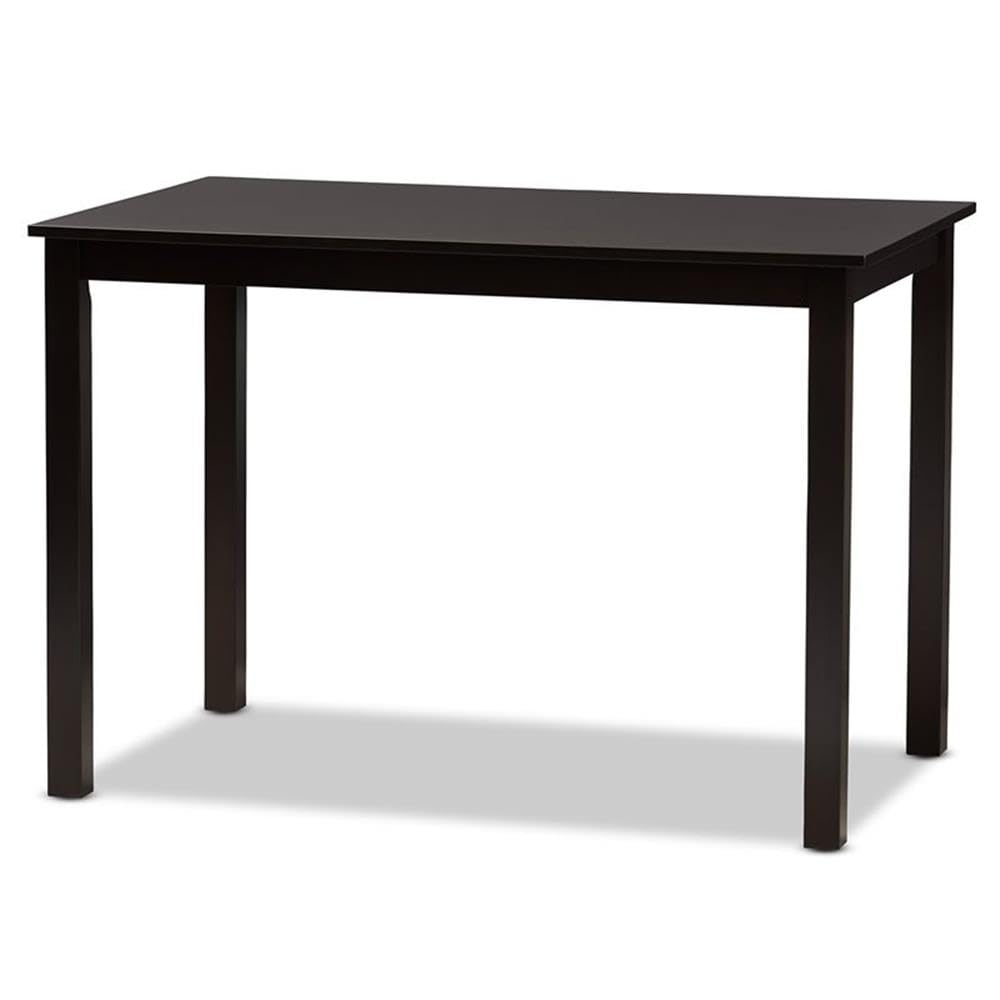 Baxton Studio Modern Grey and Espresso Brown 5-Piece Dining Set