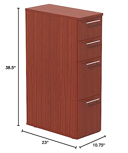 Mayline Skinny Tall Pedestal in Cherry Finish ABSPTLCR