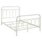 Acme Citron Metal Full Bed with Spindle Headboard and Footboard in White