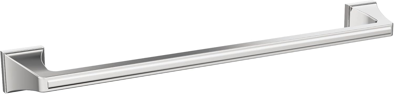 Amerock BH3602326 | Chrome Towel Bar | 18 in (457 mm) Towel Rack | Mulholland | Bathroom Towel Holder | Bathroom Hardware | Bath