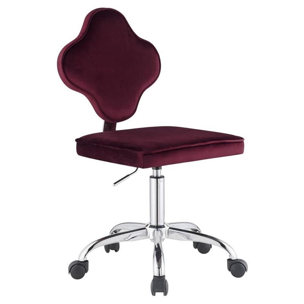 Acme Cliasca Velvet Upholstered Armless Office Chair