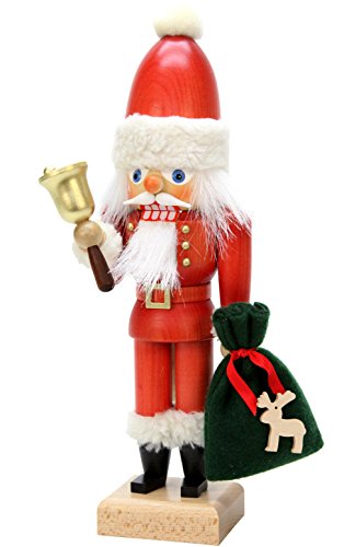 Alexander Taron Importer 32-658 Christian Ulbricht Nutcracker-Santa With Bell-12 H X 4" W X 3" D, Brown