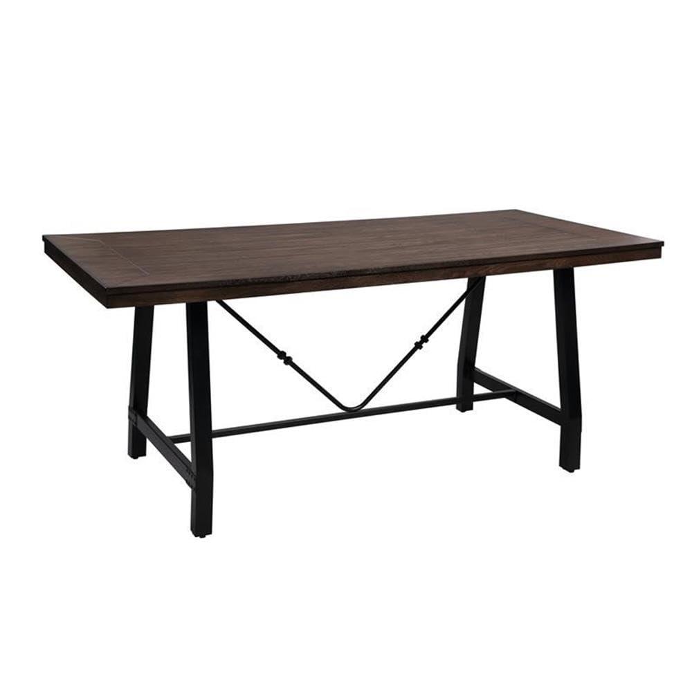 Acme Mariatu Rectangular Wooden Dining Table in Oak