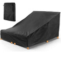 Coosoo Double Chaise Lounge Cover Waterproof Double Wide Patio Chair Cover With Windproof Elastic Hem Uv Resistant All Weather P