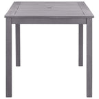vidaXL Solid Acacia Wood Patio Table Gray Wash Garden Dining Dinner Table