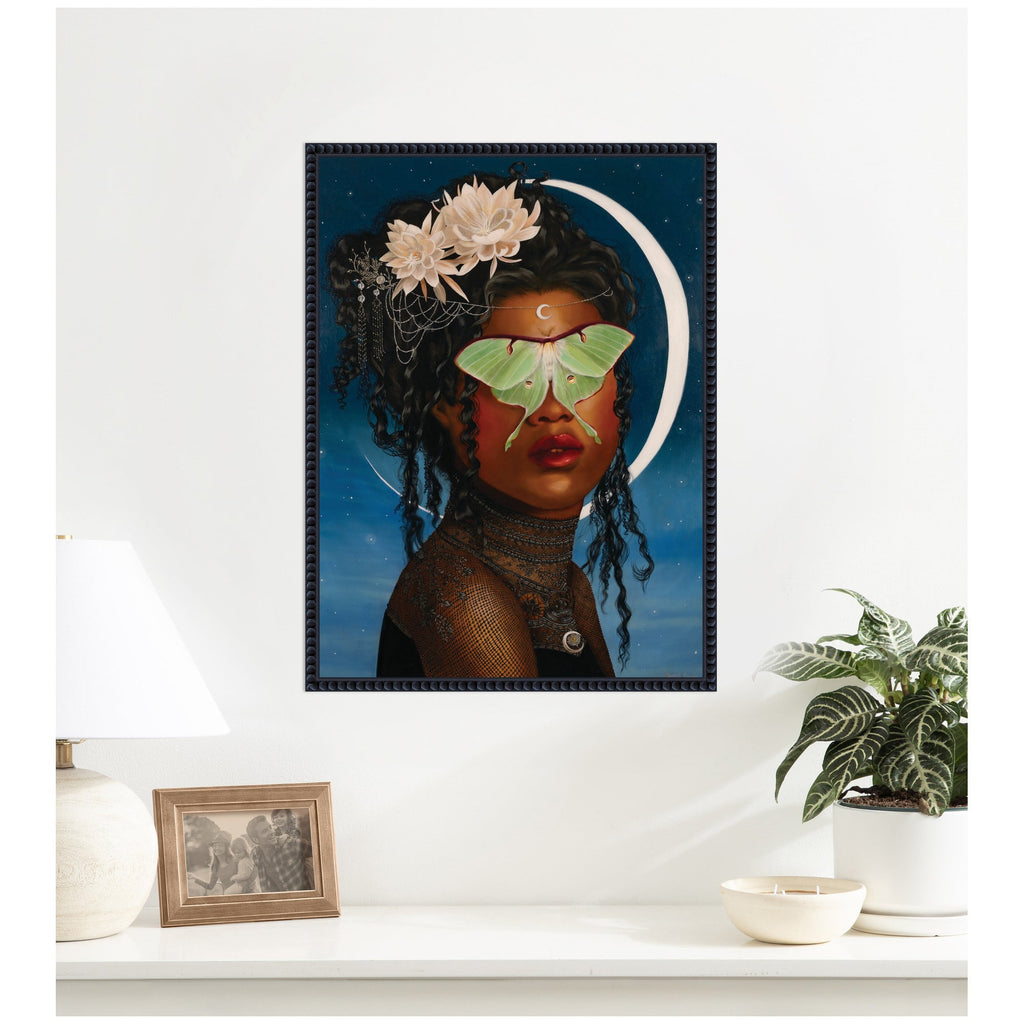Luna Ascending by Charlotte Brindley Framed Canvas Wall Art Print