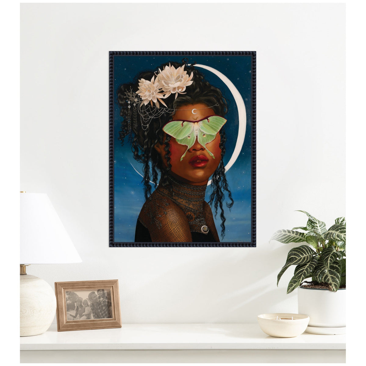 Luna Ascending by Charlotte Brindley Framed Canvas Wall Art Print