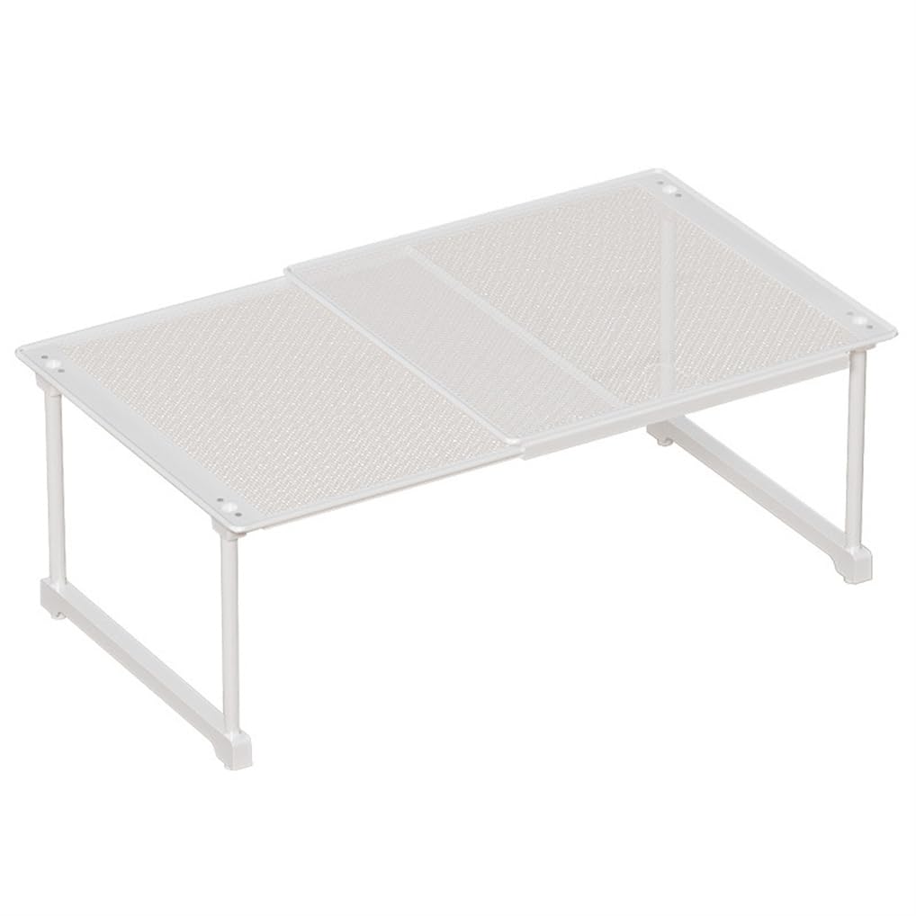 LIYIVNAA Expandable Closet Cabinet Shelf Adjustable Wardrobe Clothes Storage Rack Stackable Counter Organizer for Bathroom Kitch