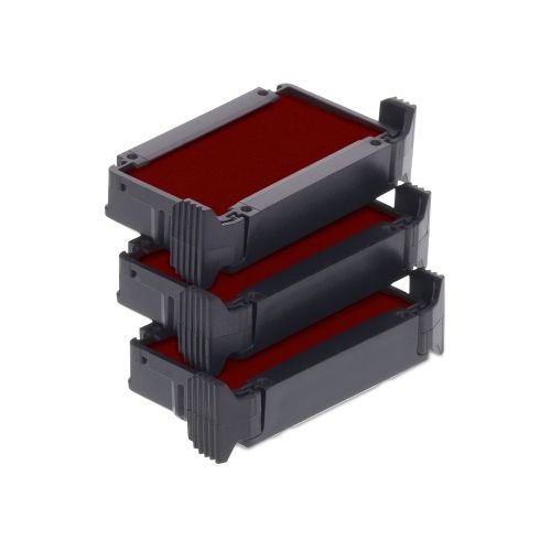 Trodat Replacement Ink Cartridge 6/4910 - Pack Of 3 Color Red