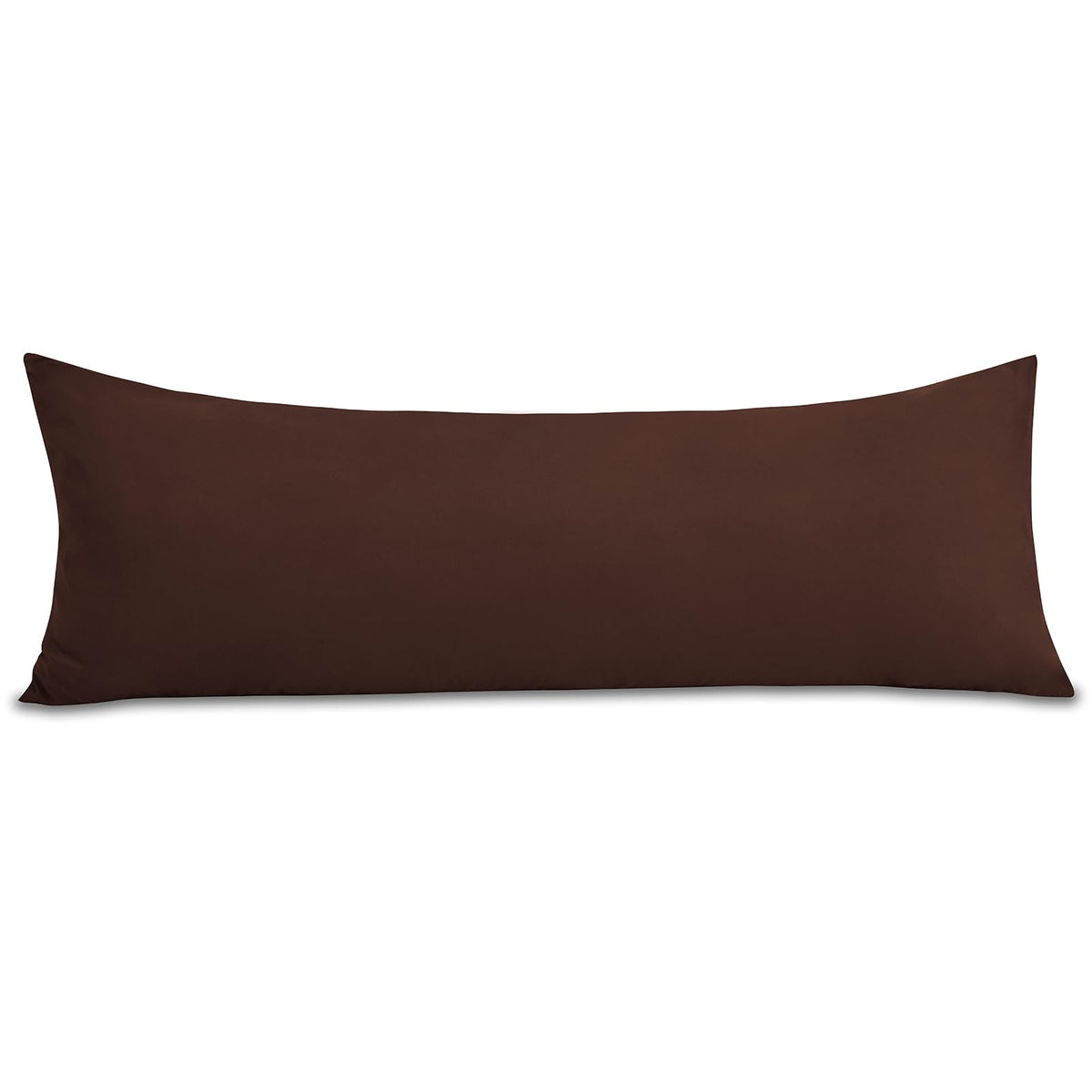 Cozylux Body Pillow Case Cover, Luxury 1800 Series Double Brushed Microfiber Bed Pillow Cases 20X54 Inches, Brown Pillow Cover With Envelope Closure