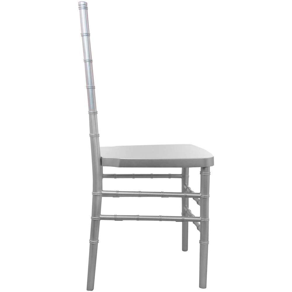 Flash Furniture Advantage Silver Resin Chiavari Chair