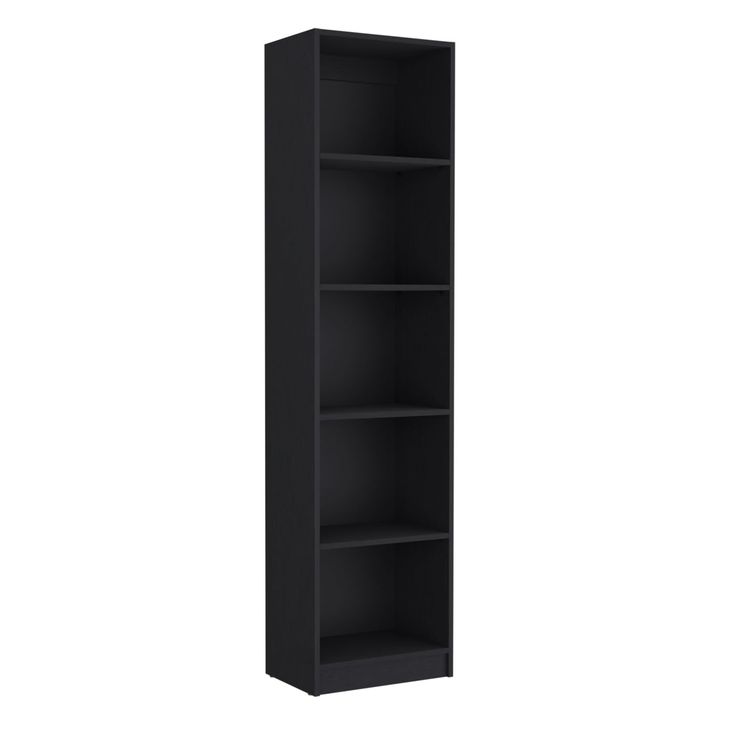 Tuhome Home Xs Bookcase With 5-Tier Shelves And Slim Design -Black