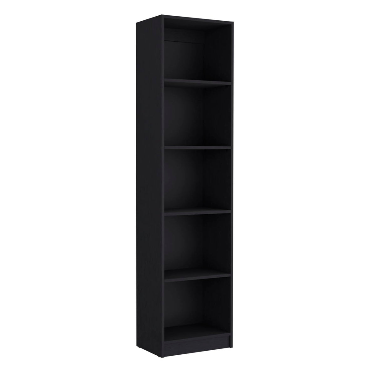 Tuhome Home Xs Bookcase With 5-Tier Shelves And Slim Design -Black