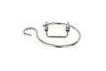 WENKO Porteschecheveux Milano  avec portecble, pour montage murale, Acier, 12 x 4.5 x 11 cm, Chrom
